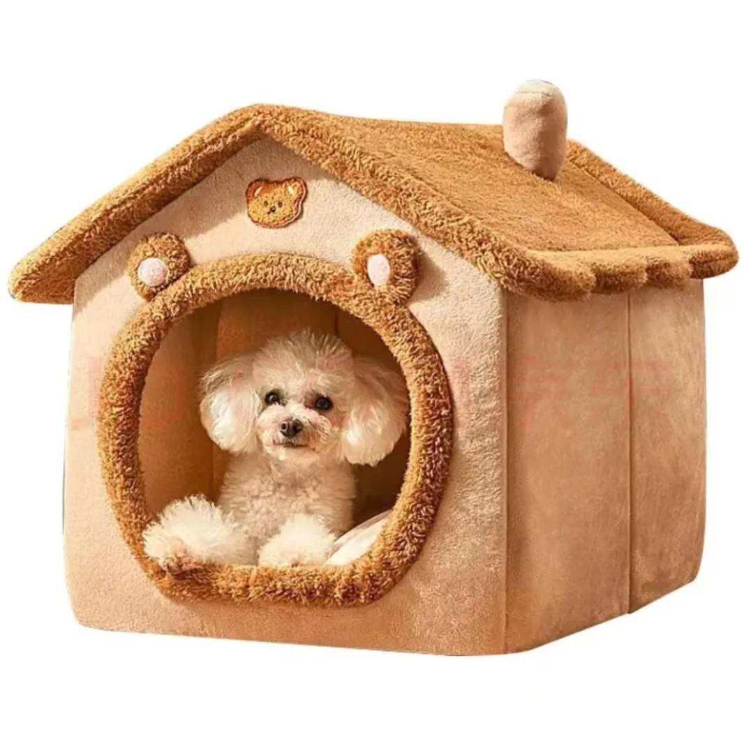 Warm Pet House for Cats & Small Dogs – Cozy Winter Bed