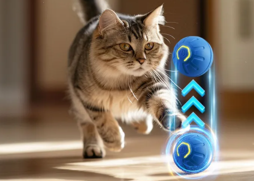 Interactive Smart Dog Toy Ball – Auto-Moving & Bouncing