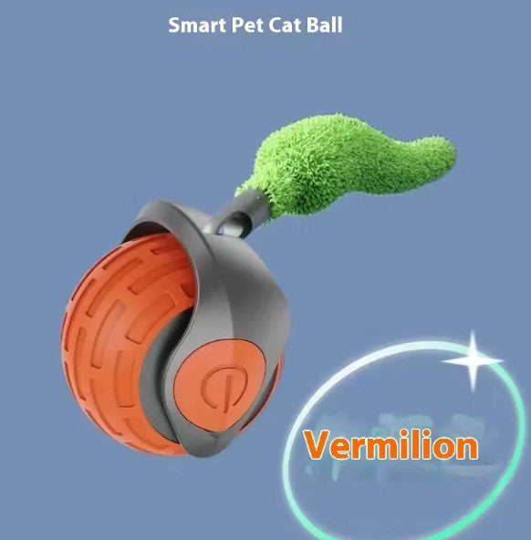 Speedy Tail Cat Toy Ball – Bite-Resistant Chase Toy