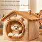 Warm Pet House for Cats & Small Dogs – Cozy Winter Bed