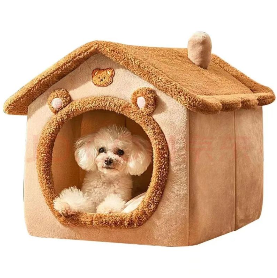 Warm Pet House for Cats & Small Dogs – Cozy Winter Bed