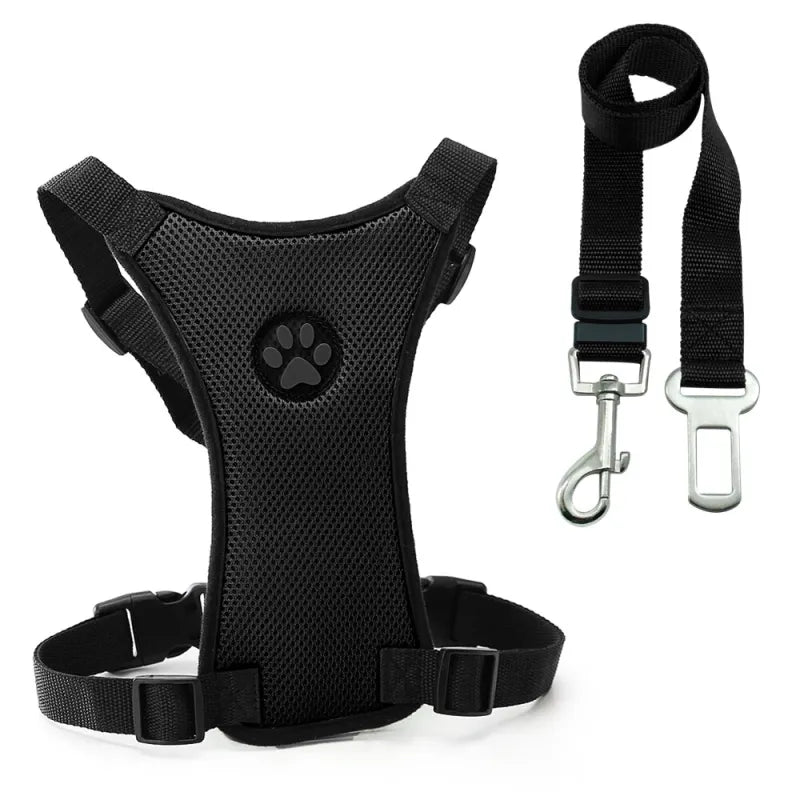 Breathable Mesh Dog Harness – Car Safety & Everyday Walks