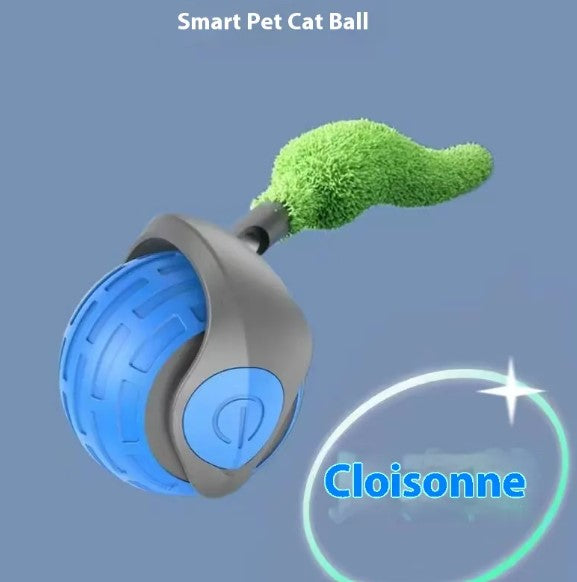 Speedy Tail Cat Toy Ball – Bite-Resistant Chase Toy