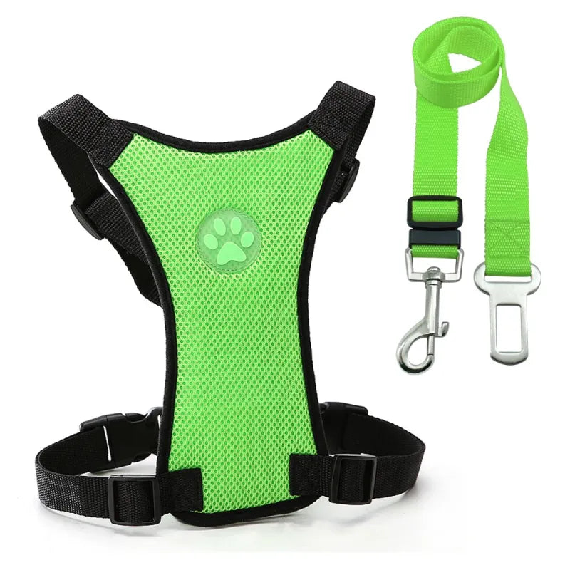 Breathable Mesh Dog Harness – Car Safety & Everyday Walks
