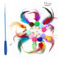 Retractable Cat Feather Wand – 11-Piece Interactive Toy Set