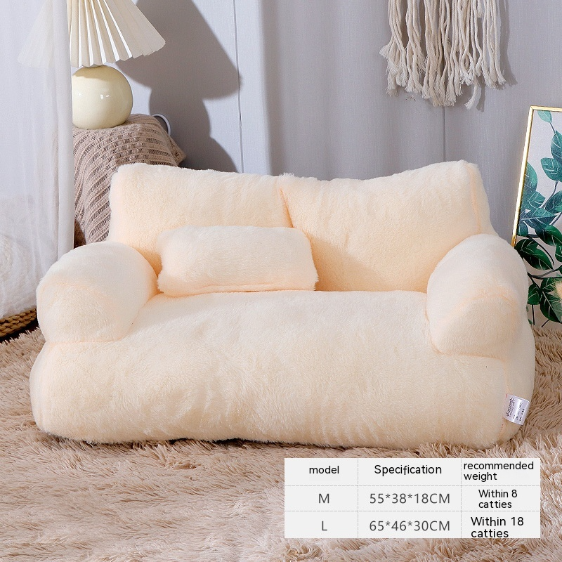 Luxury Plush Cat Bed – Ultra-Soft Calming Cushion