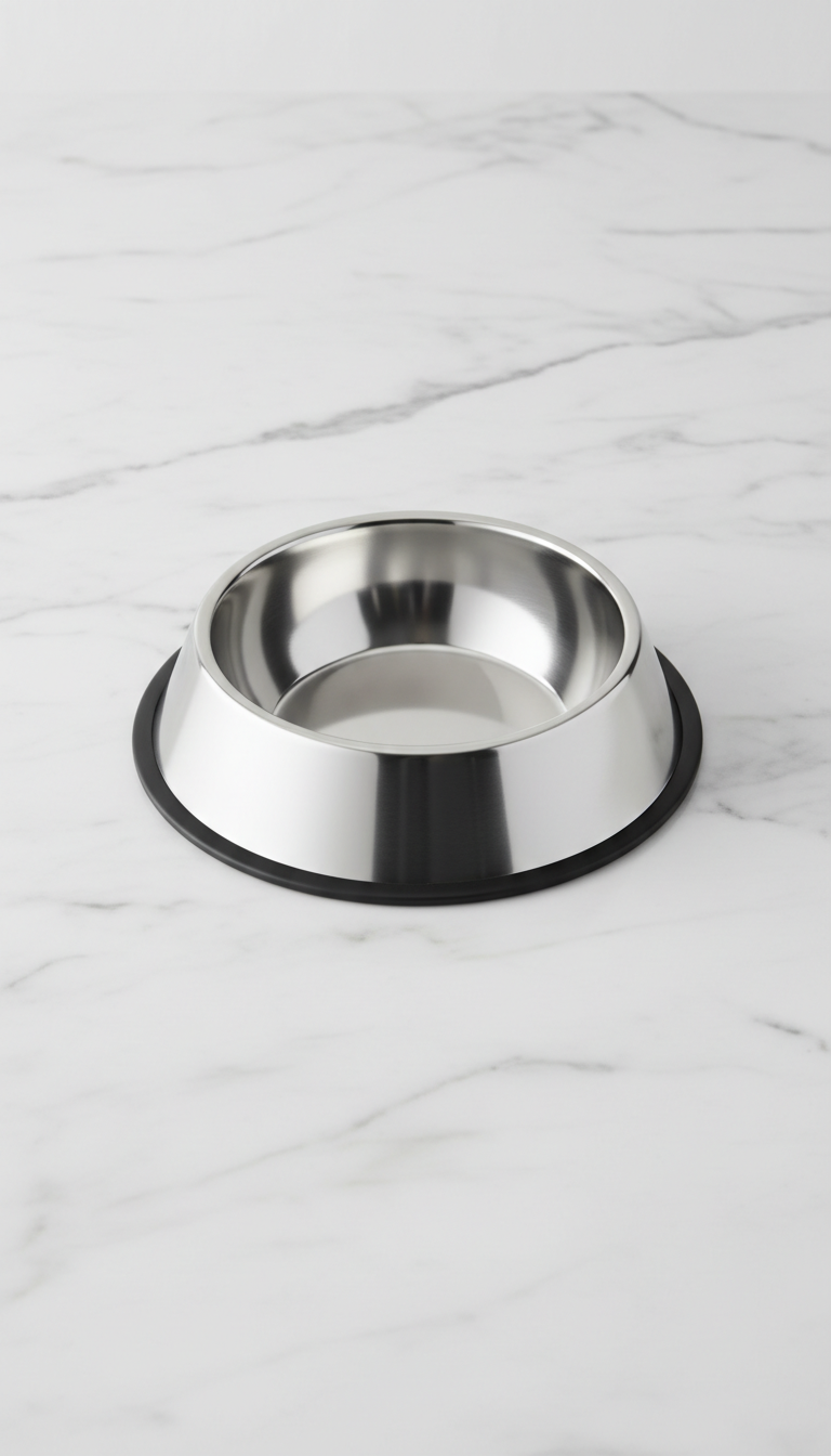 Minimalist Stainless Steel Pet Bowl