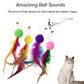 Retractable Cat Feather Wand – 11-Piece Interactive Toy Set
