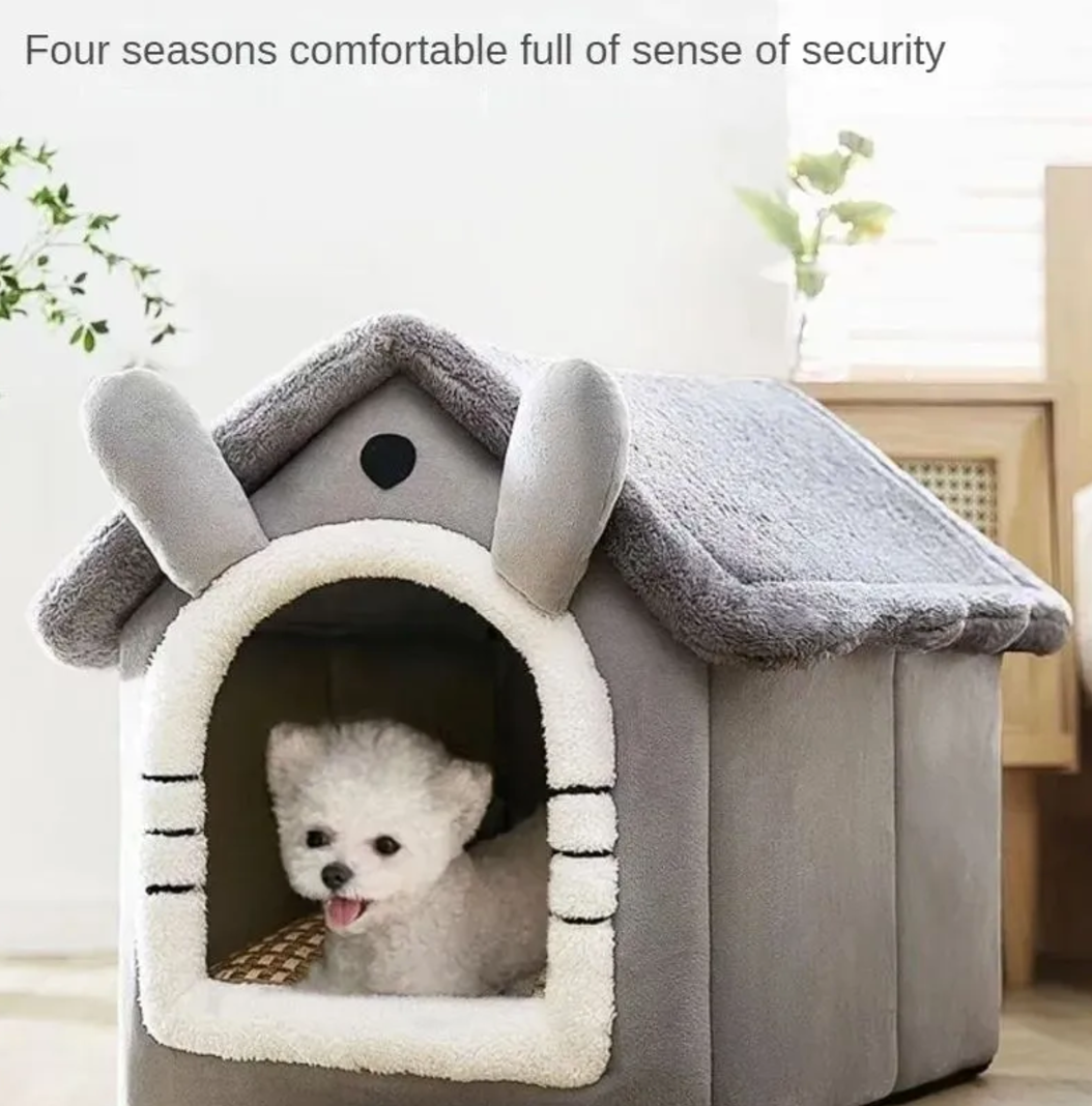 Warm Pet House for Cats & Small Dogs – Cozy Winter Bed