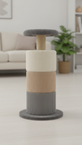 Textured Fabric Scratching Post Tower