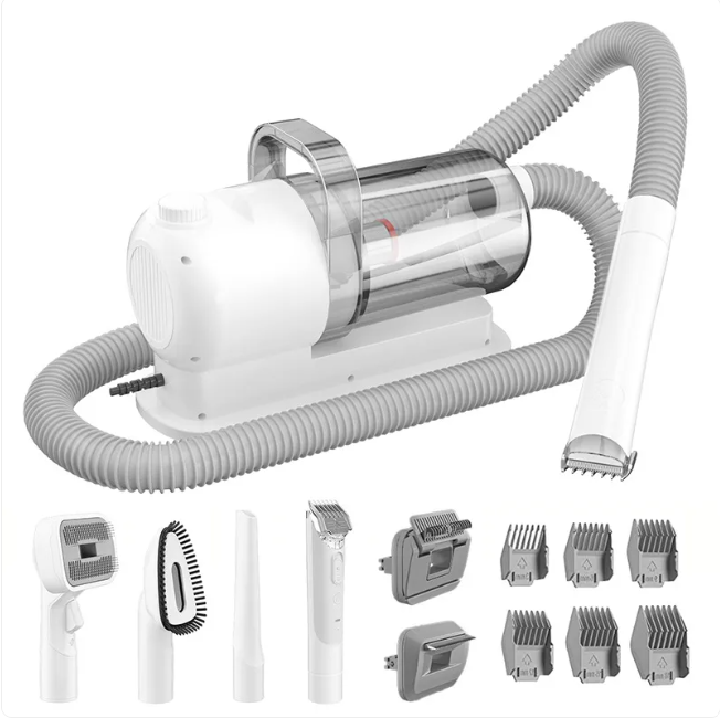 All-in-One Pet Grooming & Vacuum Kit – 5 Tools, Low Noise