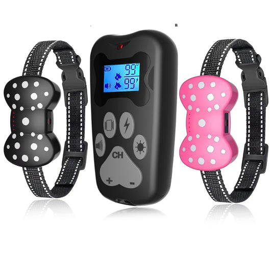 Rechargeable Dog Training Collar for 2 Dogs – 3000ft Remote Range